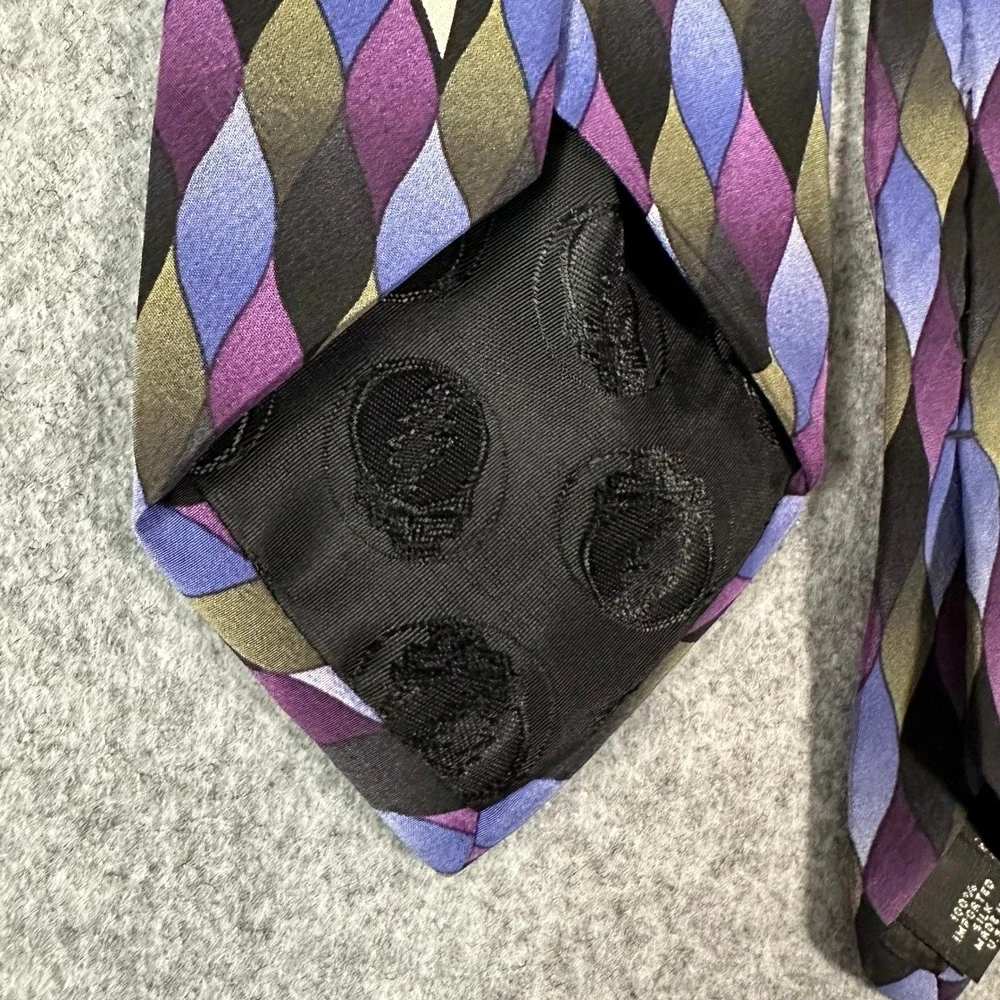 Grateful Dead Necktie OS Purple Mens Anthem of the Sun Fifth Set Silk